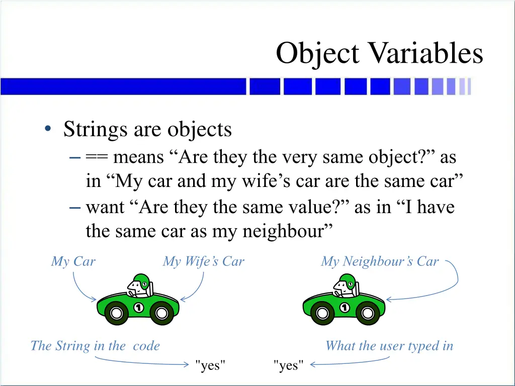 object variables