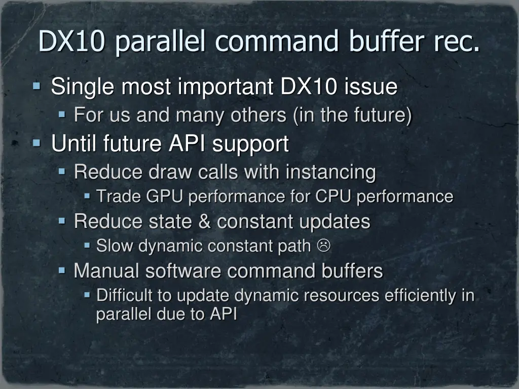 dx10 parallel command buffer rec