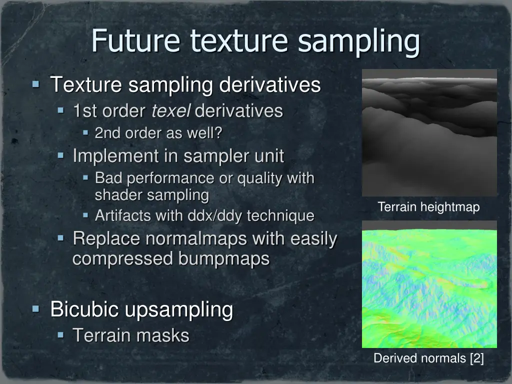 future texture sampling