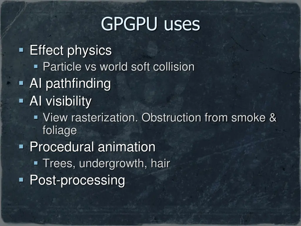 gpgpu uses