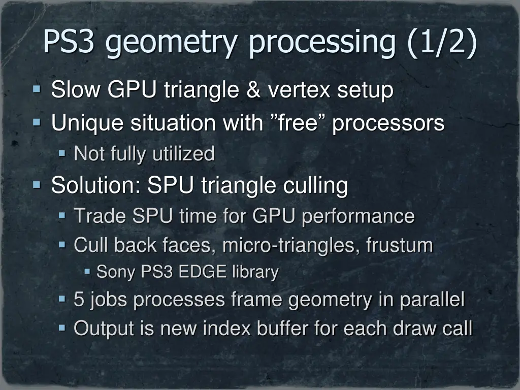 ps3 geometry processing 1 2