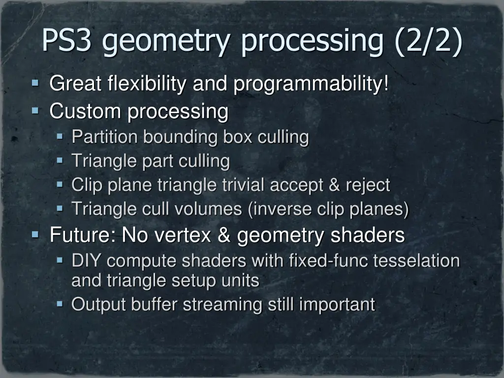 ps3 geometry processing 2 2