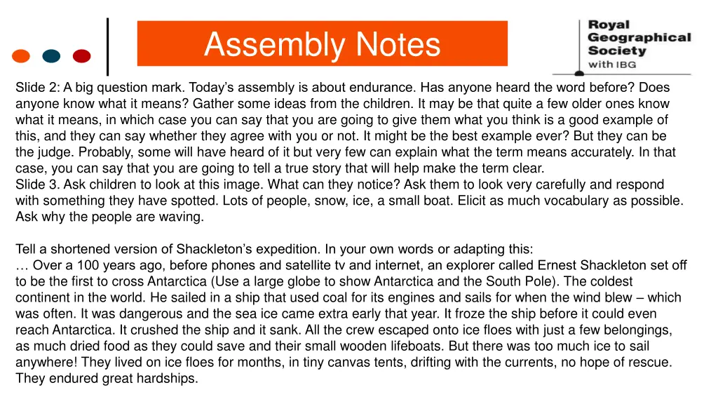 assembly notes