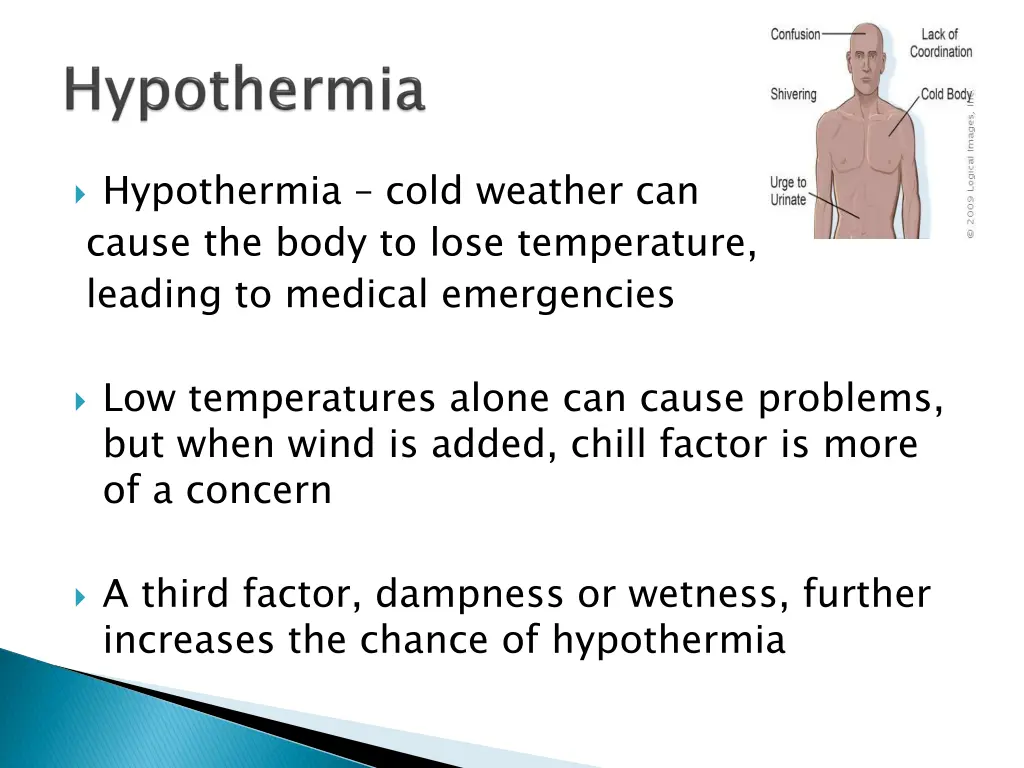 hypothermia cold weather can cause the body