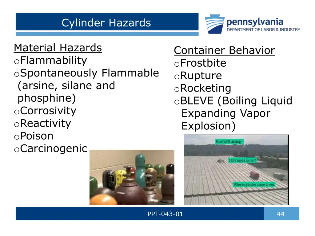 cylinder hazards