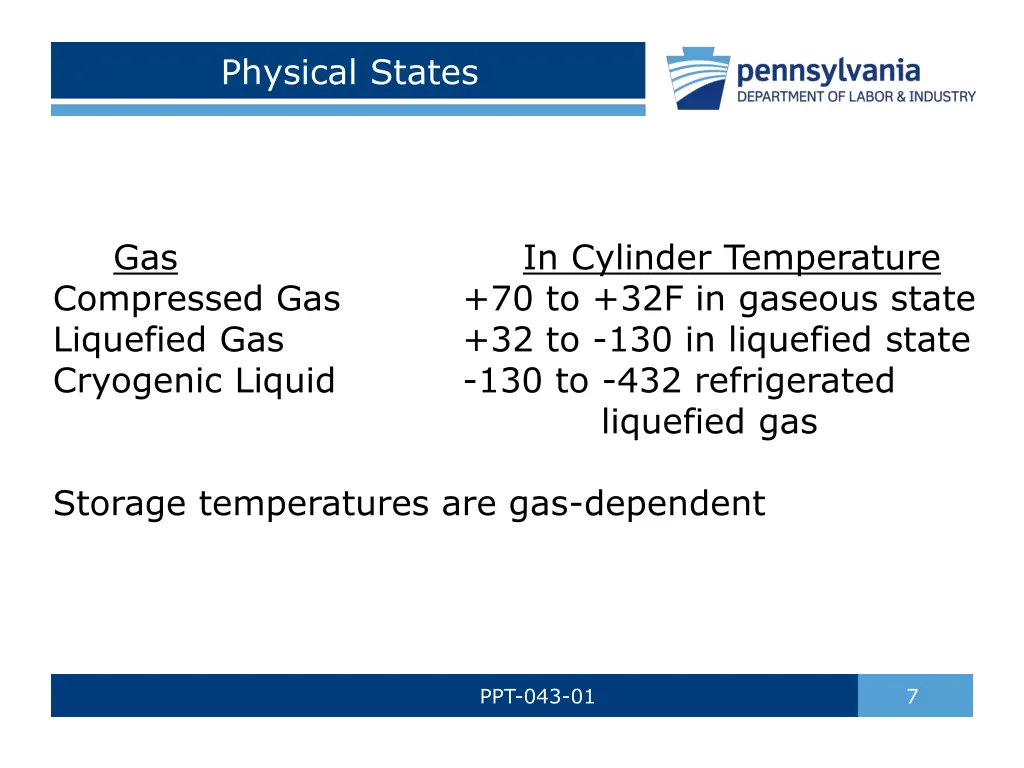 physical states