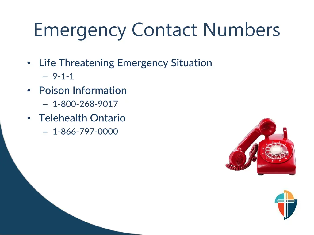 emergency contact numbers