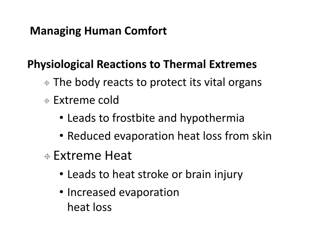 managing human comfort 5