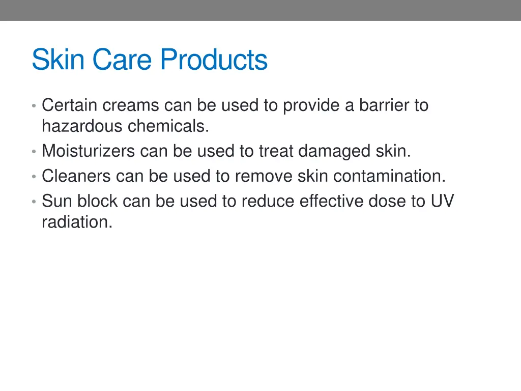 skin care products