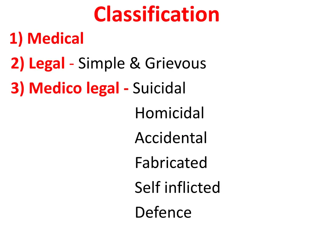 classification