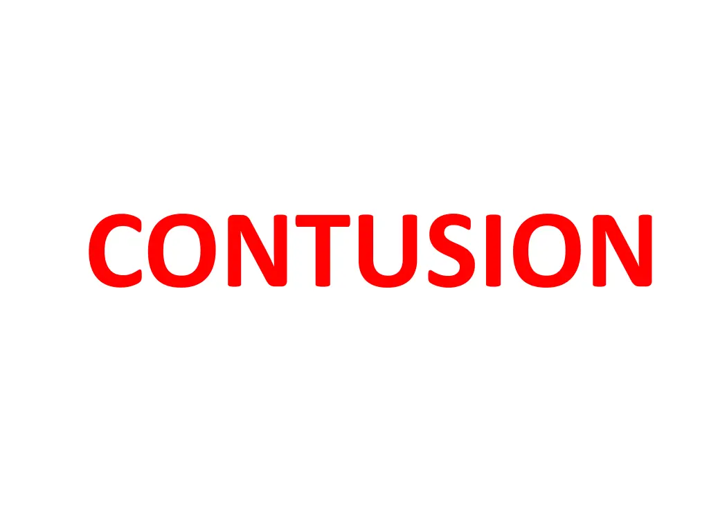 contusion