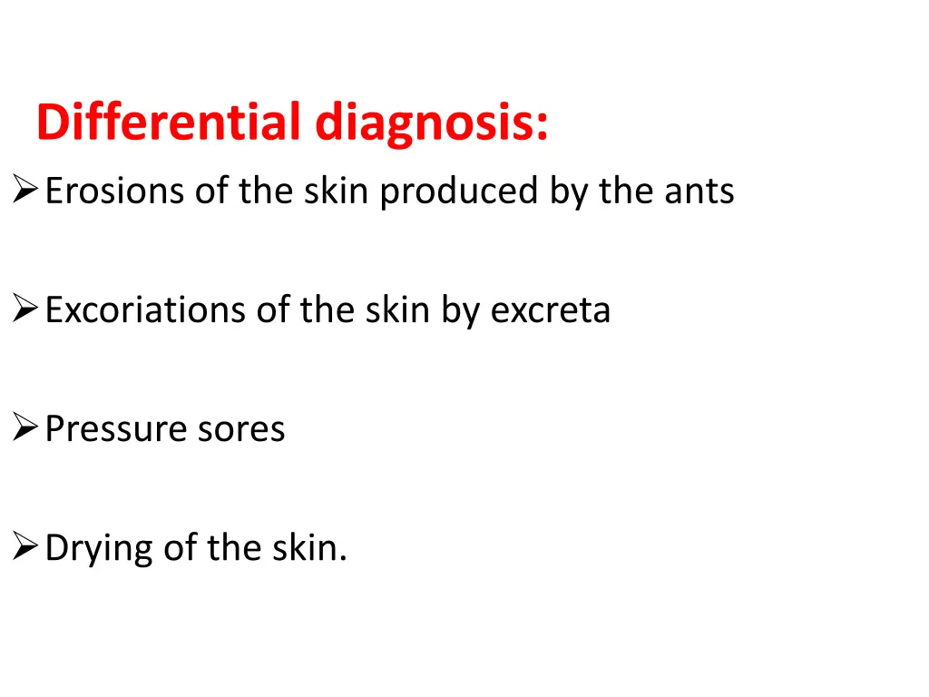 differential diagnosis erosions of the skin