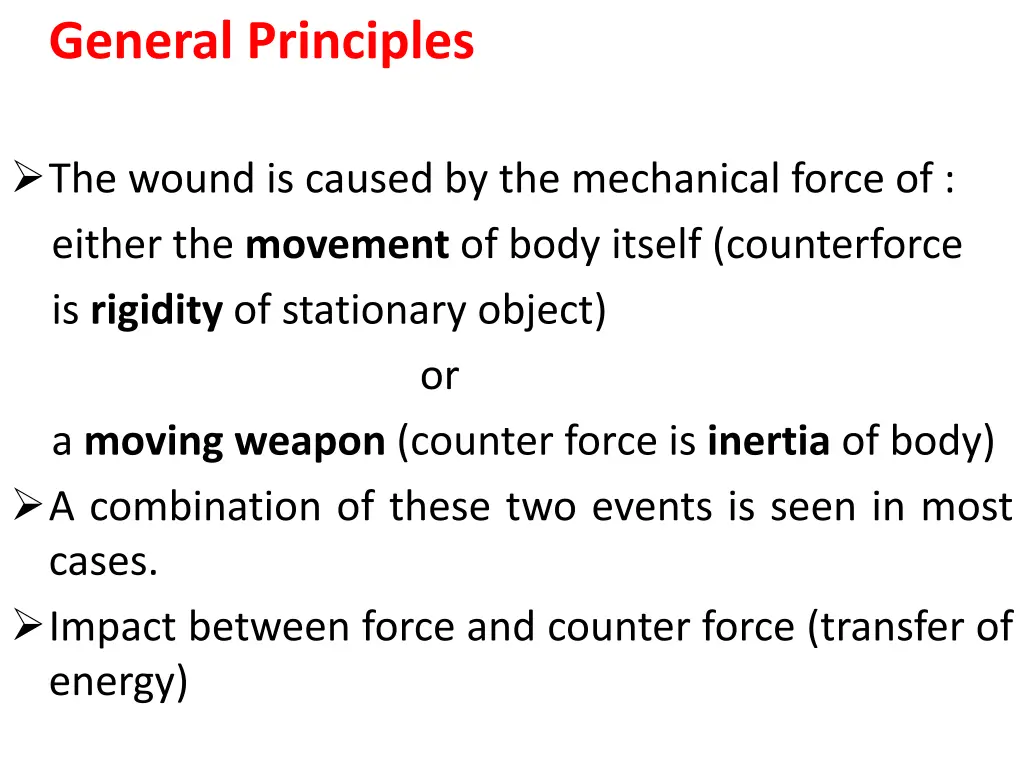 general principles