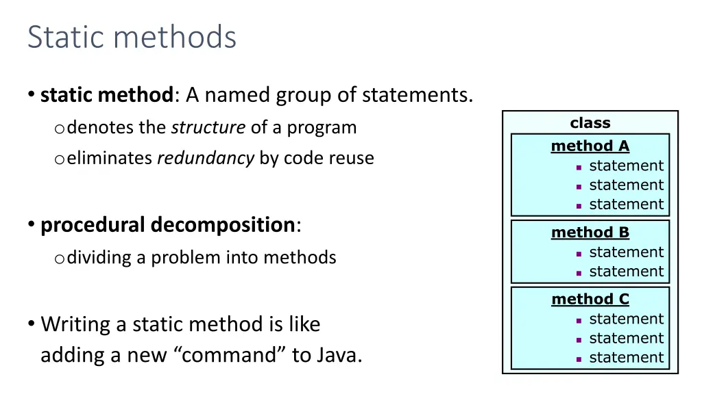 static methods