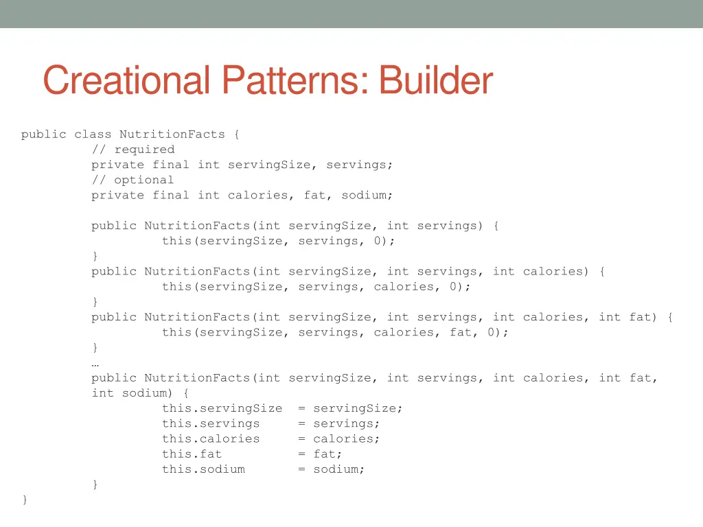 creational patterns builder 1