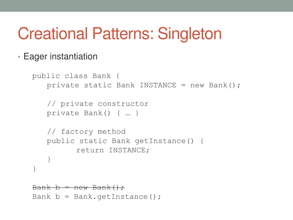 creational patterns singleton 1