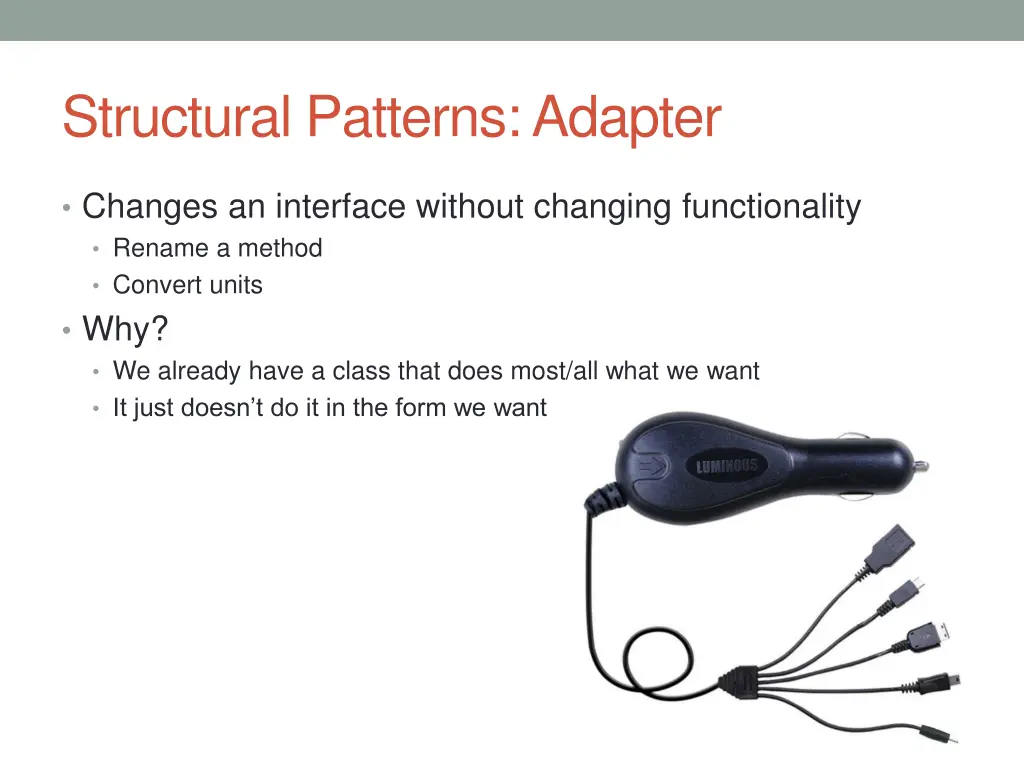 structural patterns adapter