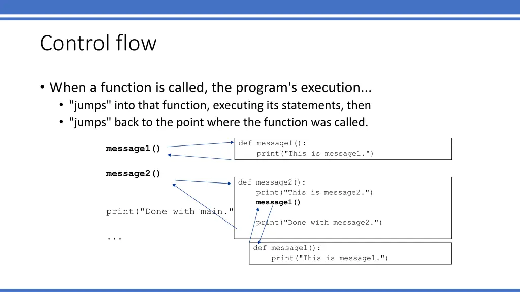 control flow