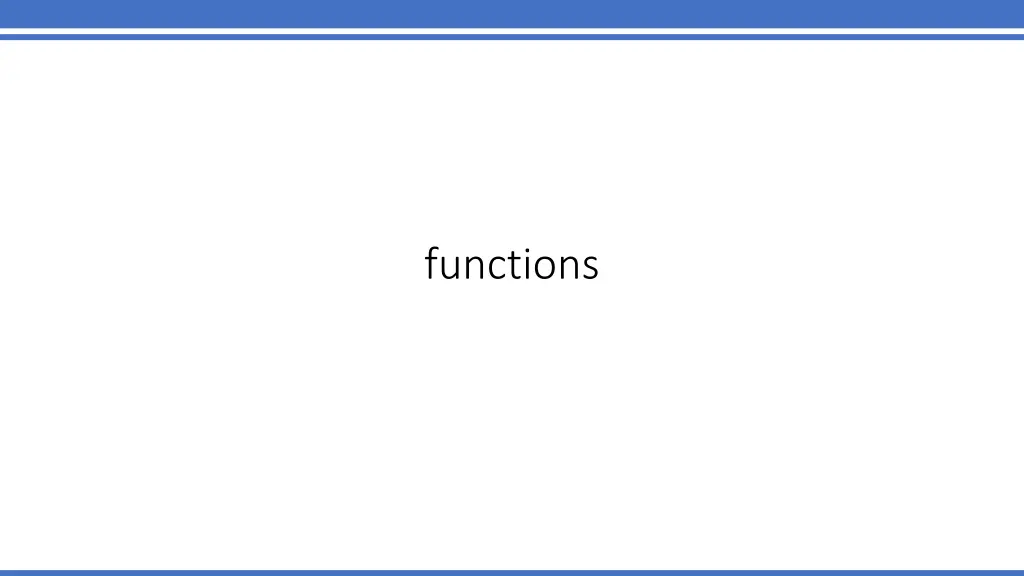 functions