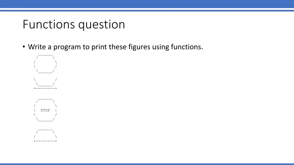 functions question