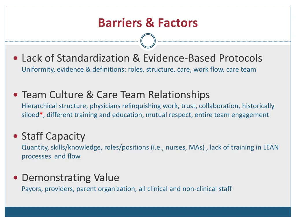 barriers factors