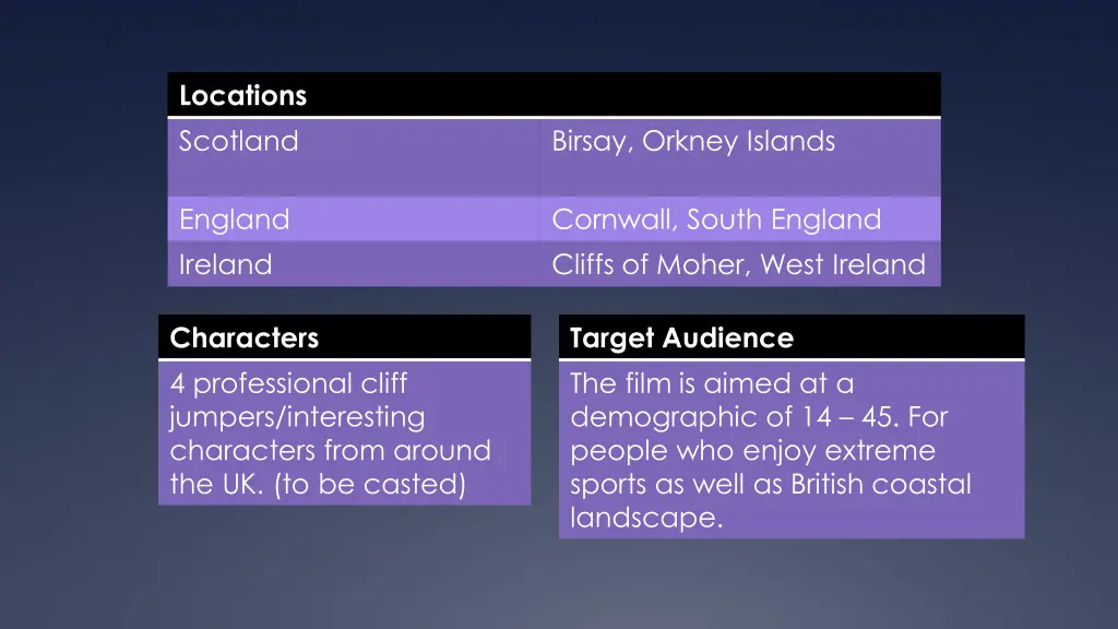 locations scotland