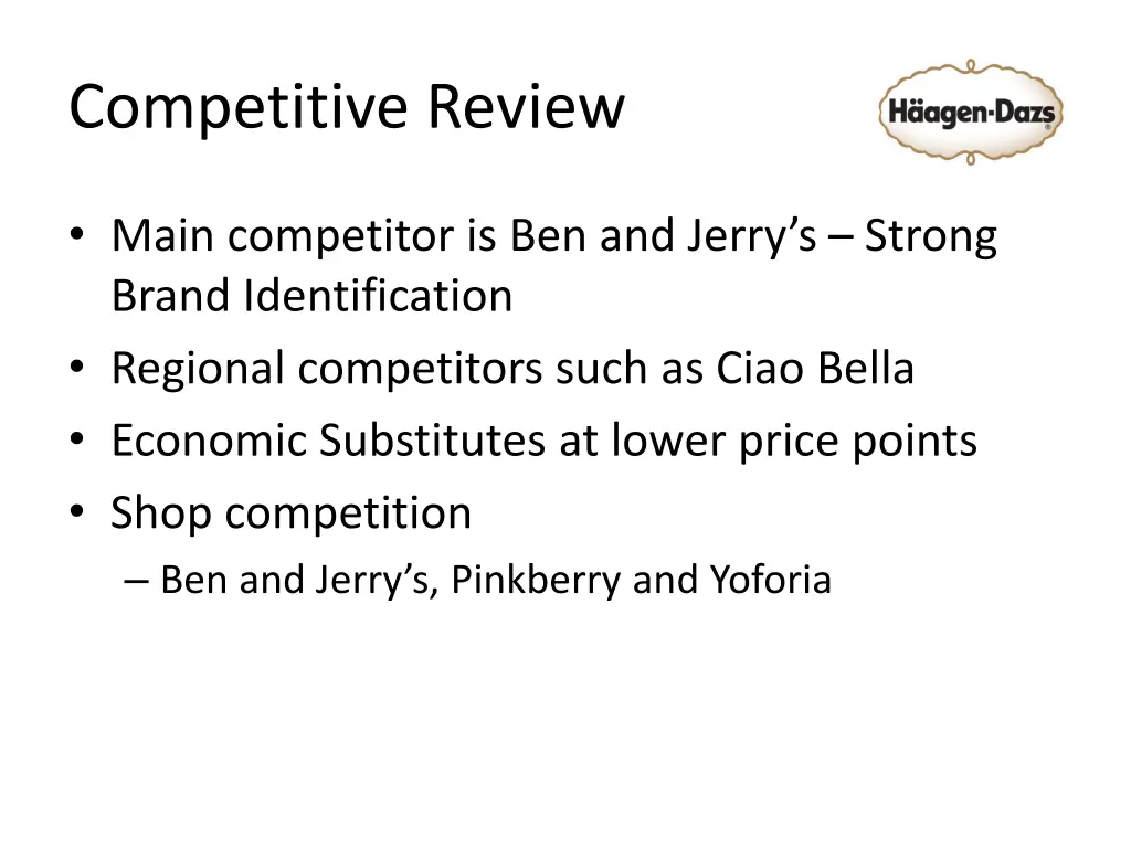 competitive review