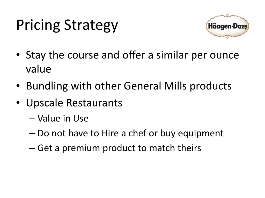 pricing strategy