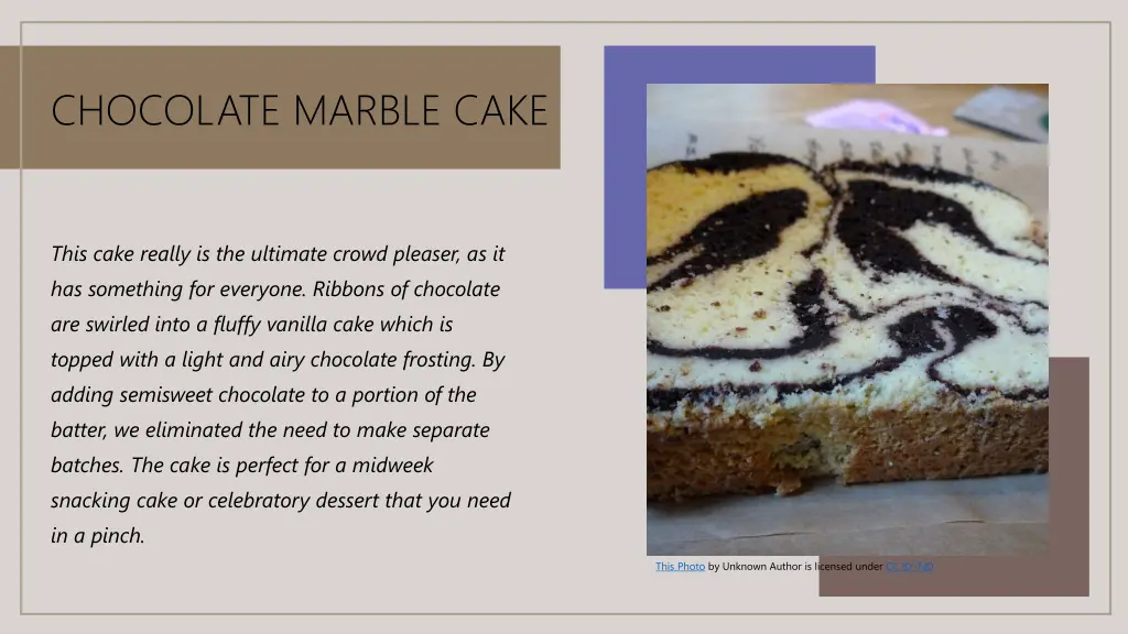 chocolate marble cake