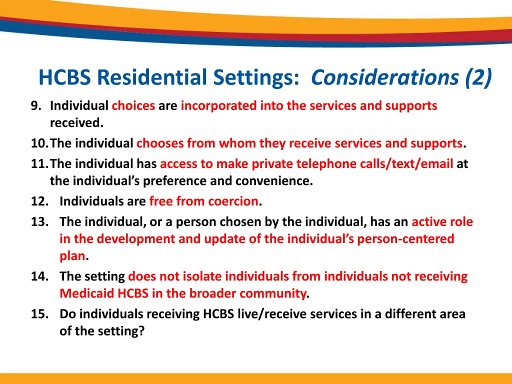 hcbs residential settings considerations 2