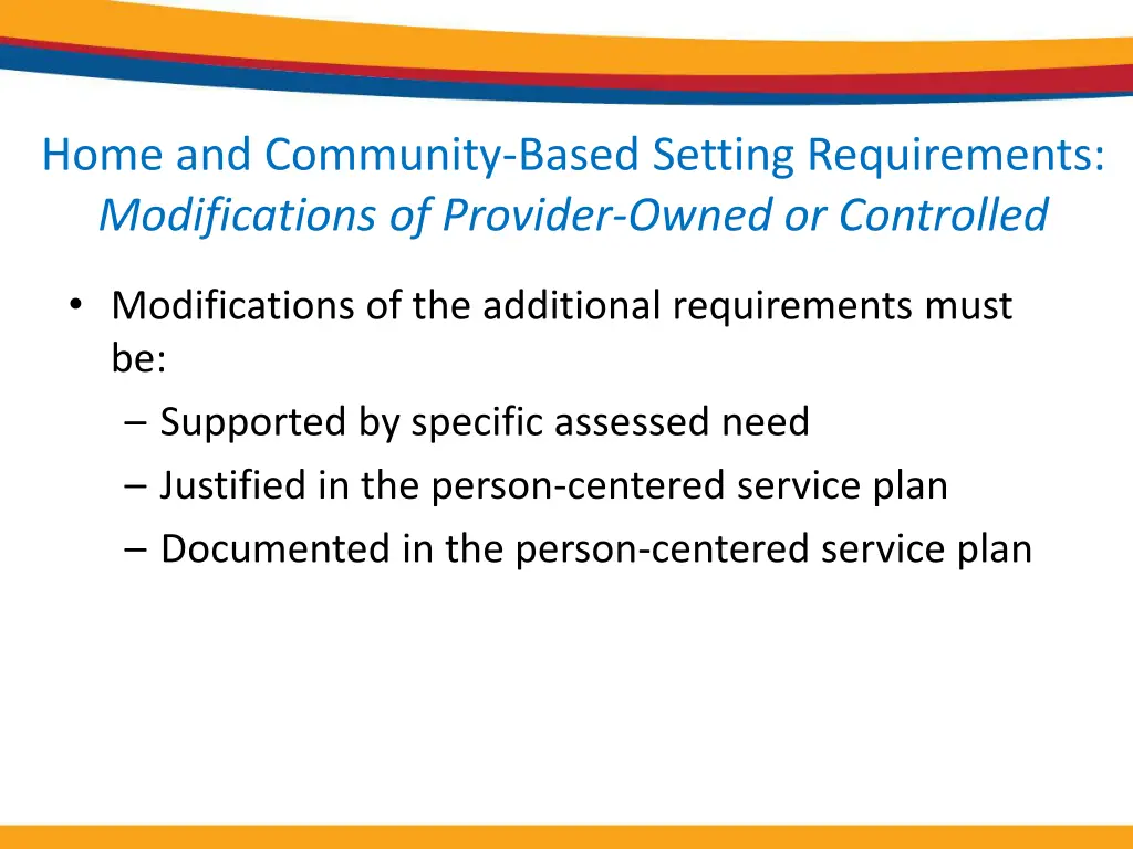 home and community based setting requirements 2