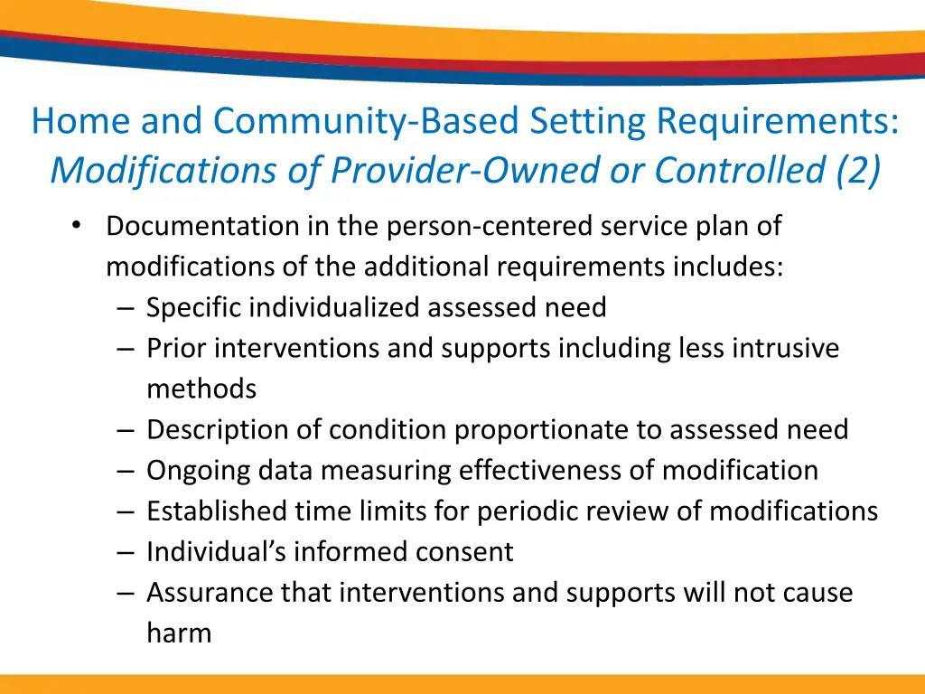 home and community based setting requirements 3