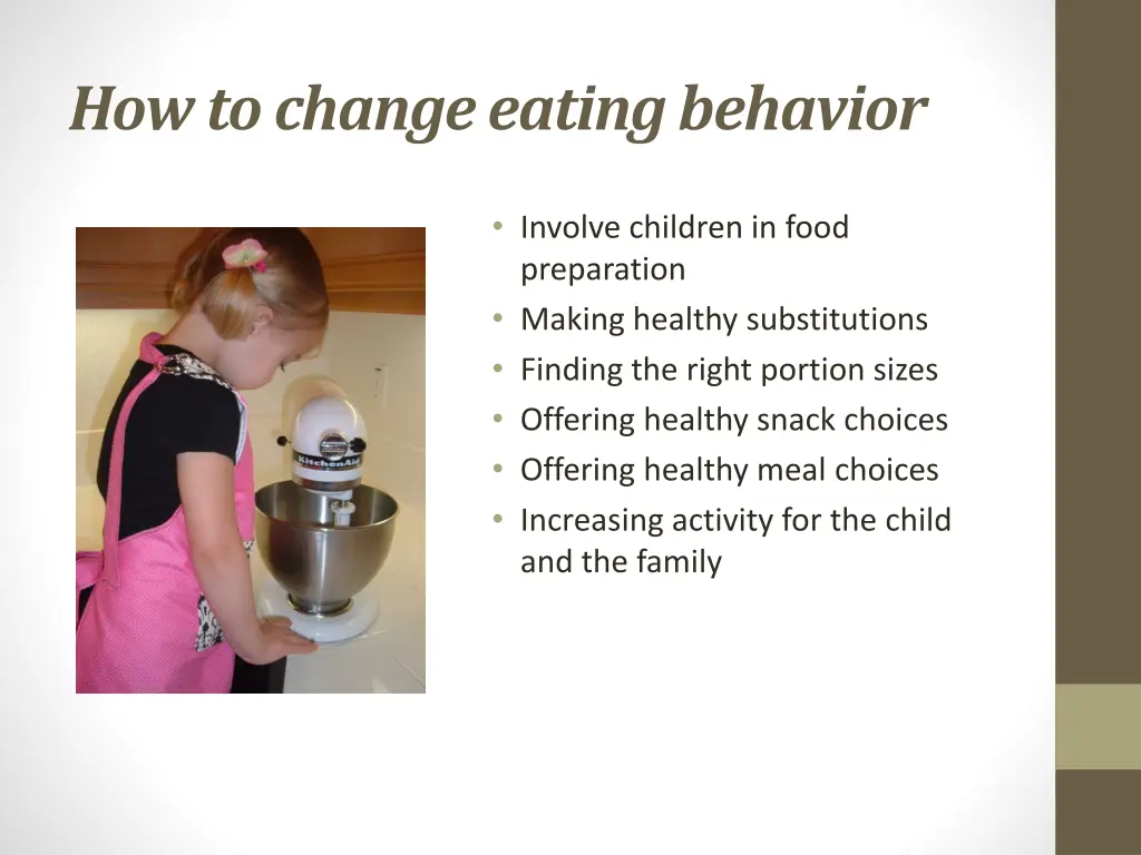 how to change eating behavior