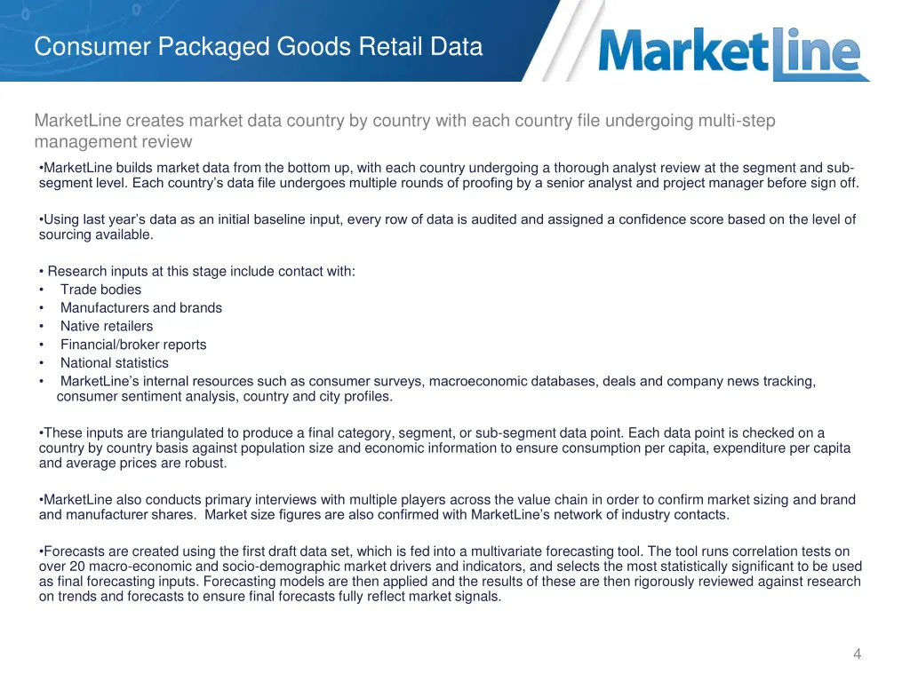 consumer packaged goods retail data