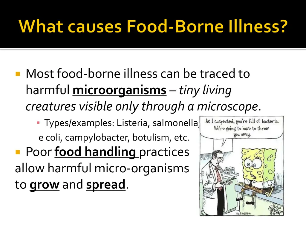 most food borne illness can be traced to harmful