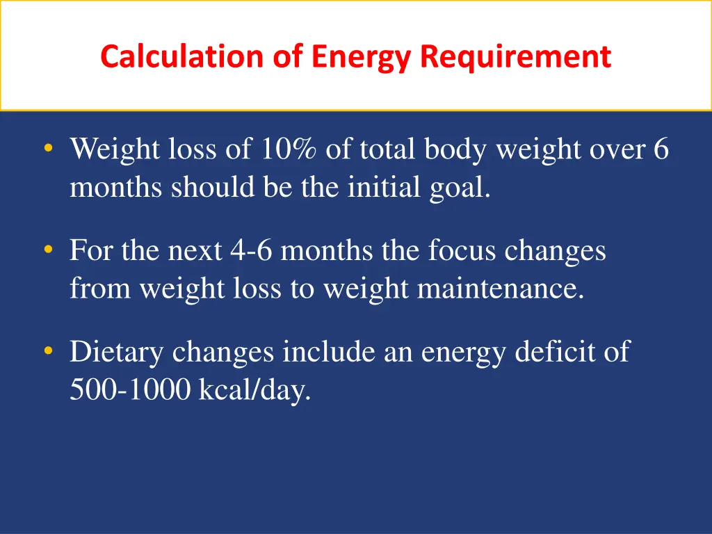 calculation of energy requirement 3