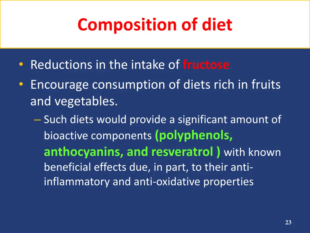 composition of diet 3