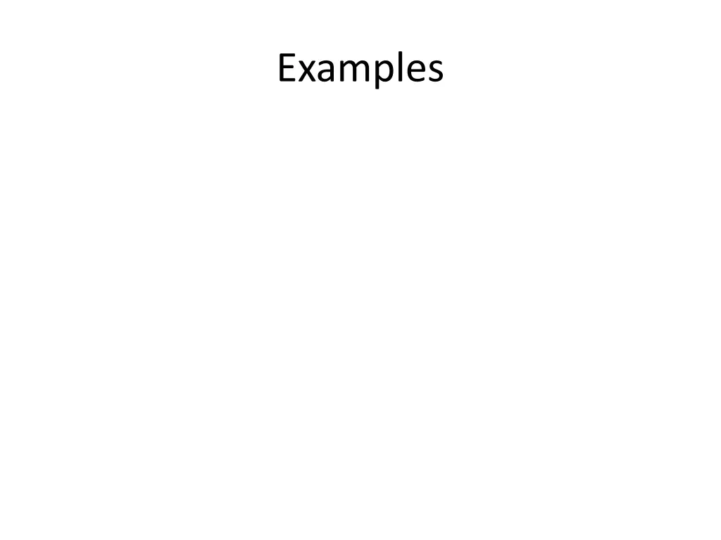 examples