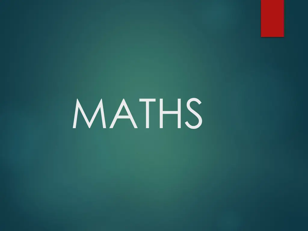 maths