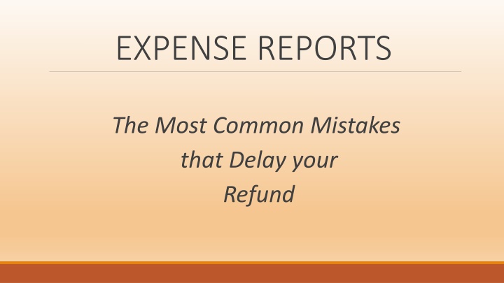 expense reports