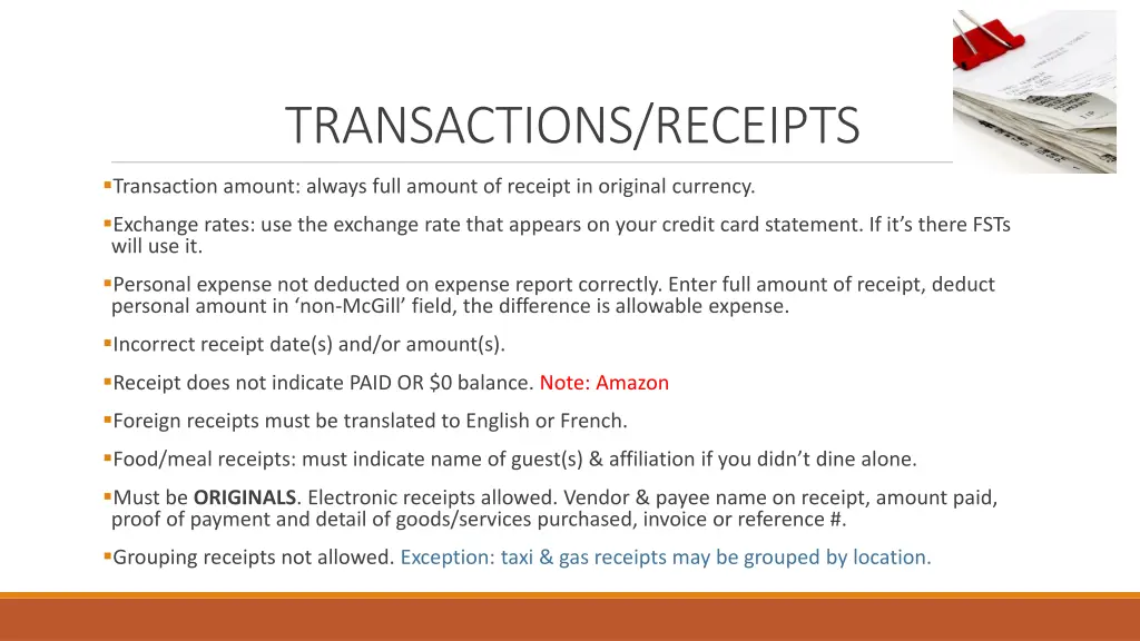 transactions receipts