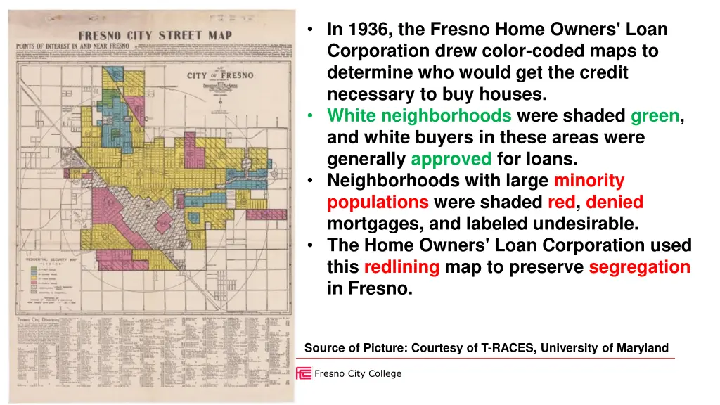 in 1936 the fresno home owners loan corporation