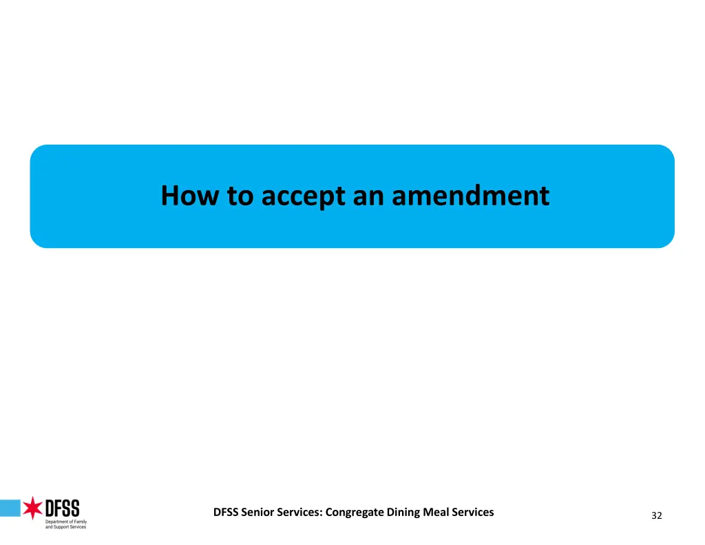 how to accept an amendment