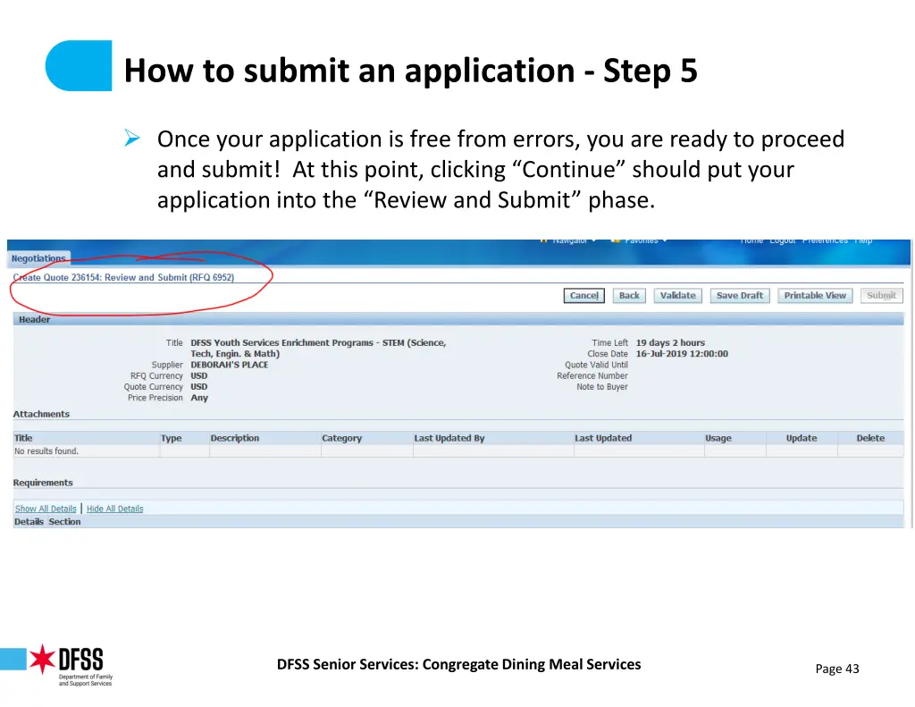 how to submit an application step 5