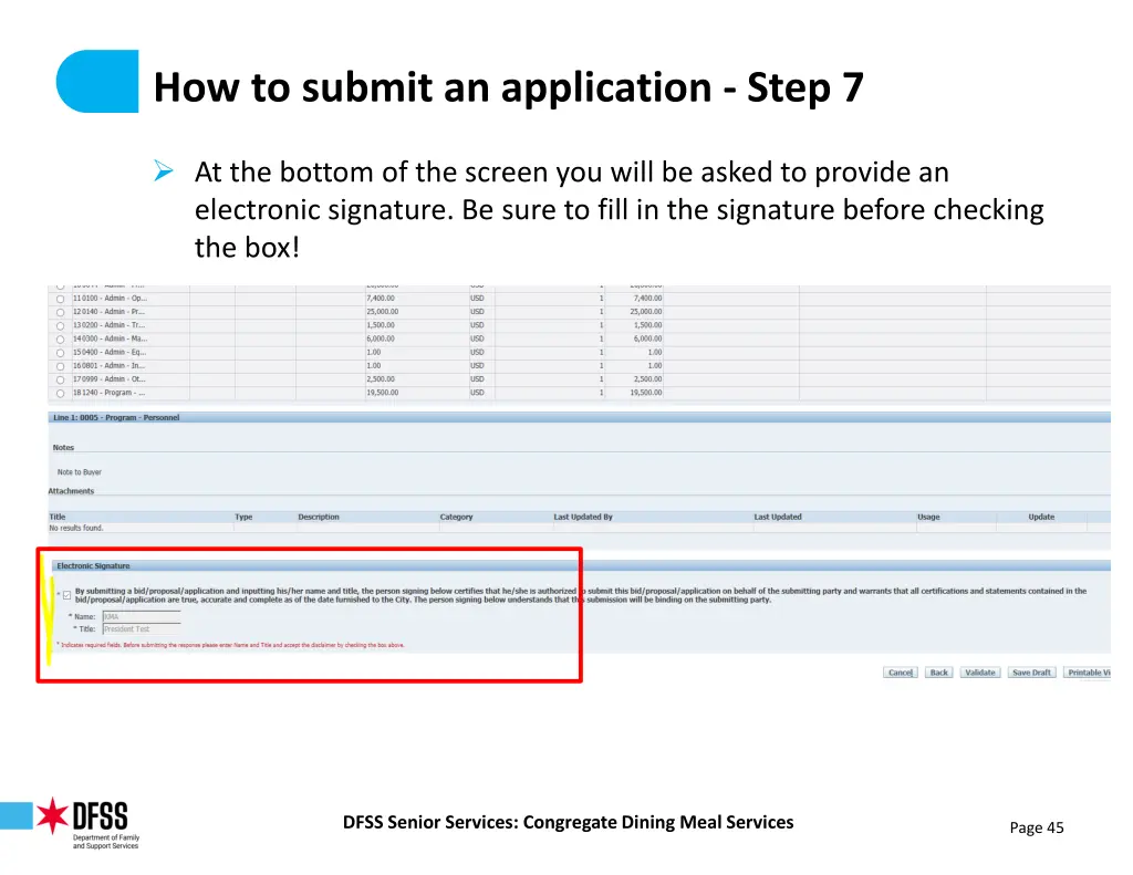 how to submit an application step 7