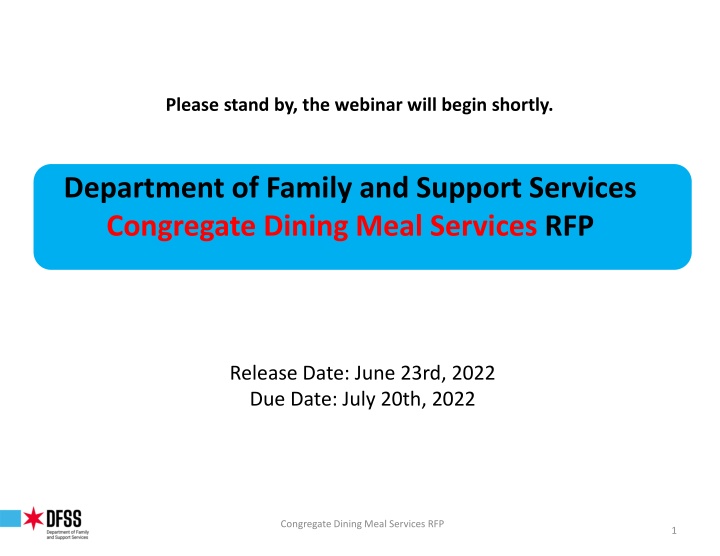 please stand by the webinar will begin shortly