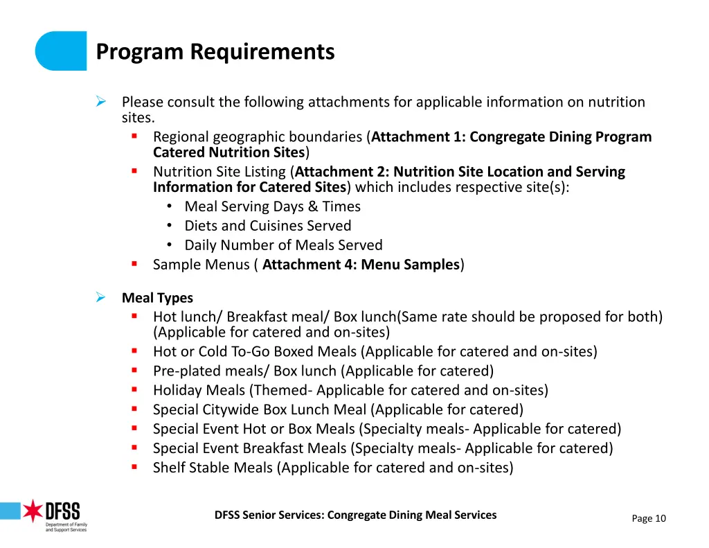 program requirements 1