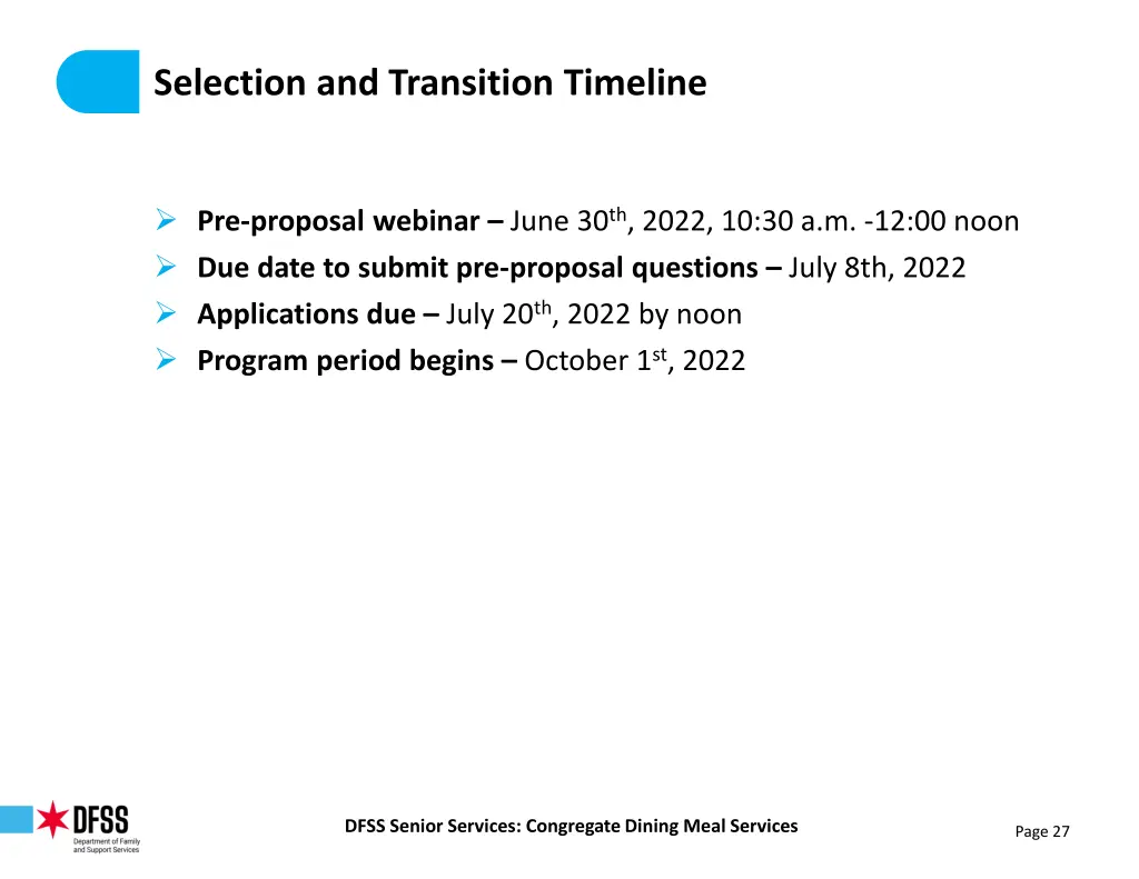 selection and transition timeline