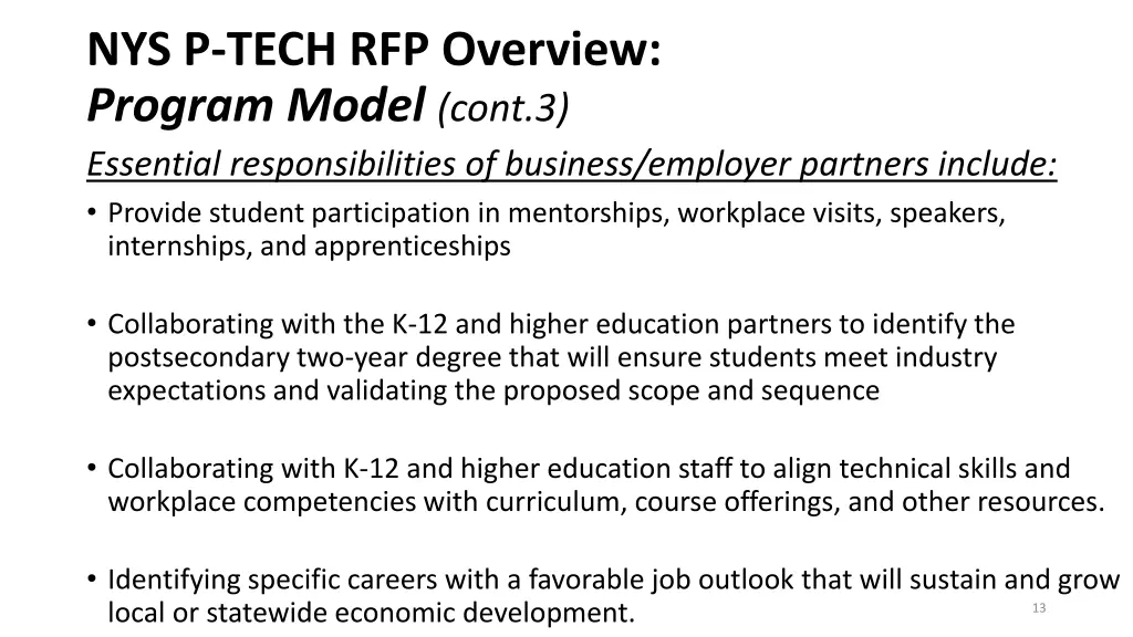 nys p tech rfp overview program model cont 1