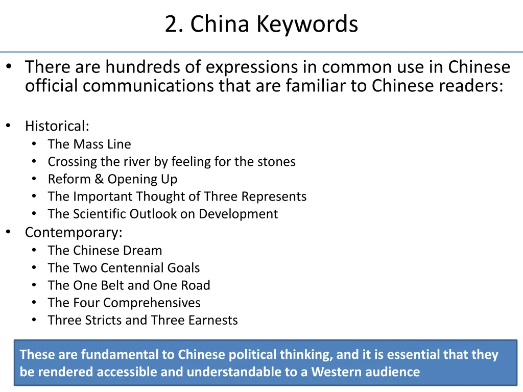 2 china keywords